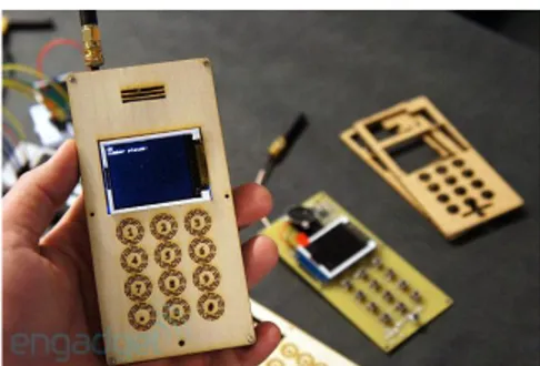 Figure 4: MIT's DIY cell phone by David Mellis 