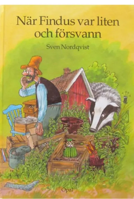 Figur 6: Omslaget till boken När Findus var liten och försvann (Nordqvist 2001). 