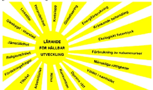 Figur 3: Lärande för hållbar utveckling.  Källa: Umeå skolverket, lärande för hållbar utveckling 