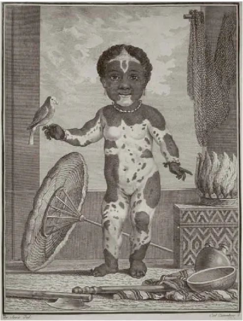 Fig. 3. Mary Sabina from Buffon, George L., ‘Sur les Blafards et Nègres blancs’ in  Histoire  Naturelle, Générale et Particulière