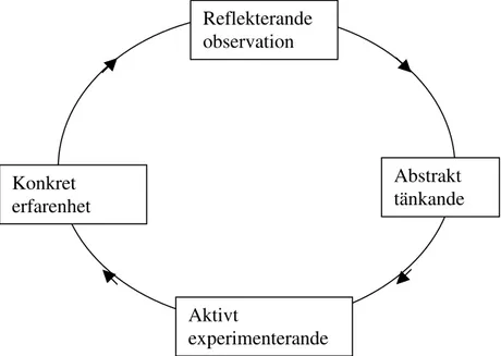 Figur 4.5  Kolbs syn på lärandet.  