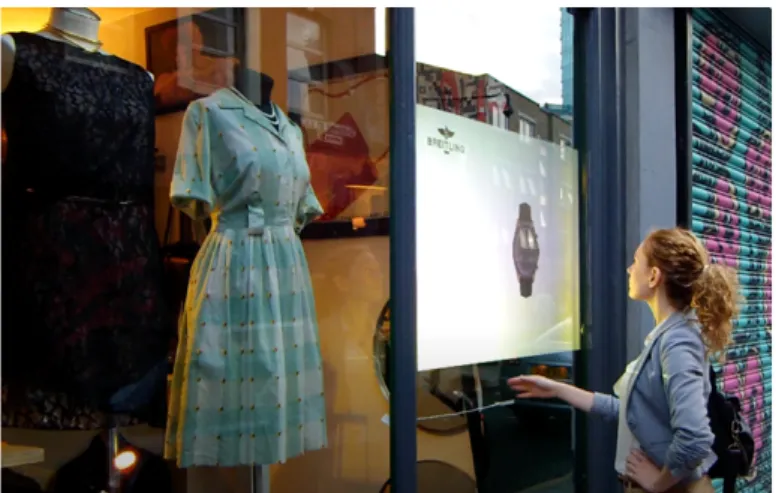 Figure 5. Interactive window display system with gesture recognition. 