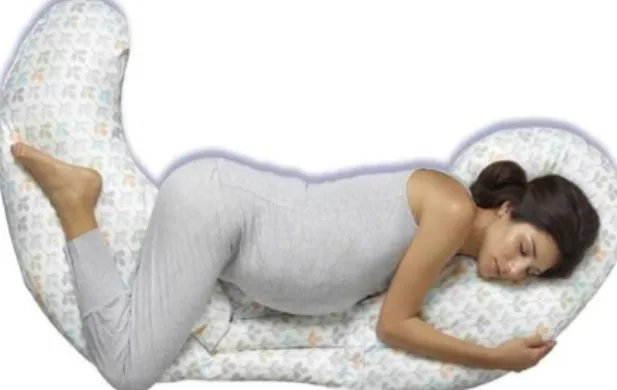 Figur 10.  Kudde som ska erbjuda en bekväm  sovställning för gravida.  