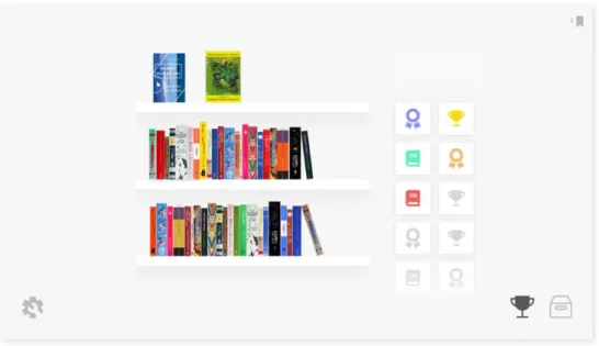 Figure 8. Virtual library – Main screen displaying trophy gallery 