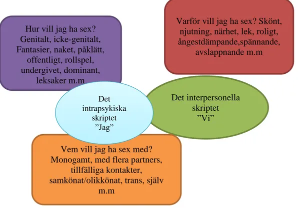 Figur 4. Exempel på hur sexuella skript kan användas i kliniskt arbete  