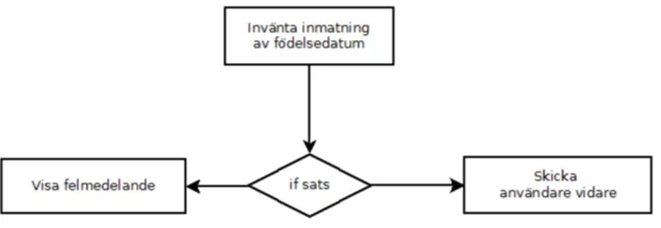 Figur 1: Kontroll av födelsedatum