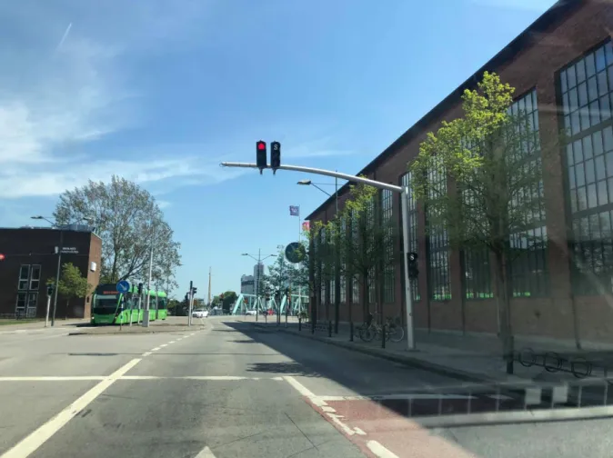 Figur 1: Signalprioritering vid hållplats Dockan, Malmö (Egen bild) 