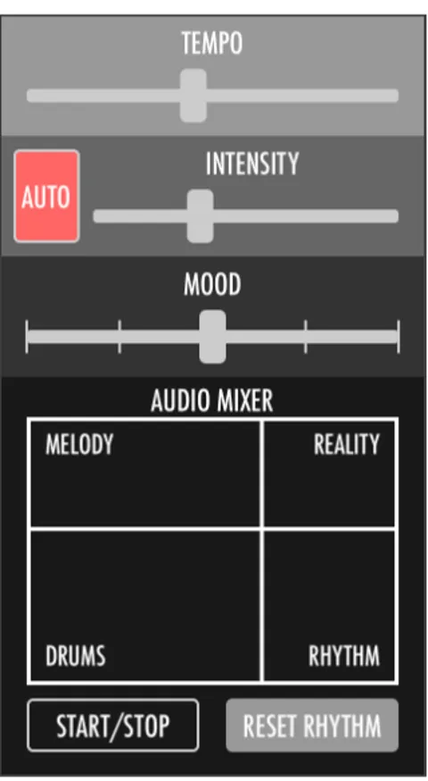 Figure 12: Graphical user interface of the second prototype iteration. 