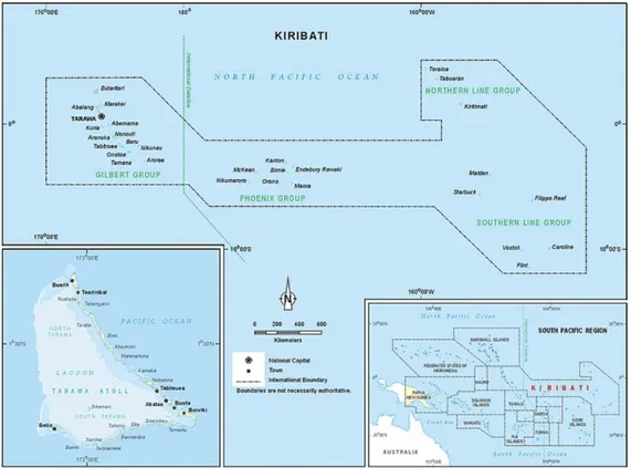 Figure 1: Map of Kiribati (GeoCurrents, 2015) 