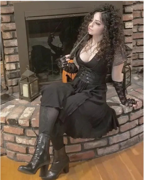 Figure 4. Bellatrix cosplay photograph. This post was closed for commenting because the poster received too many sexist  and harassing comments 