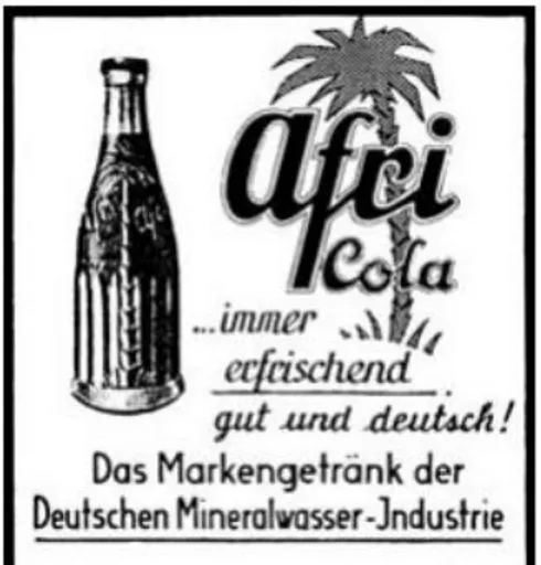Figure 14. “Afri-Cola . . . always refreshing, good and German!” November–December 1938  Source: Swett et al