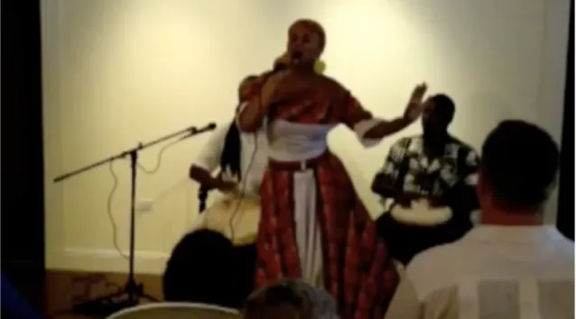 Figure 3. Cariso Performance of the Song ‘Clear De Road’ (Virgin Islands Source 2010)