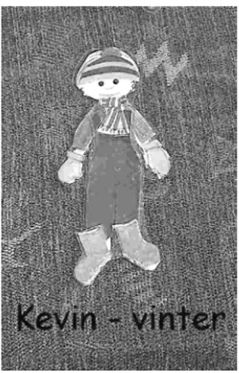 Figur 4: Kevins docka iförd jacka, termobyxor, mössa, vantar och halsduk 