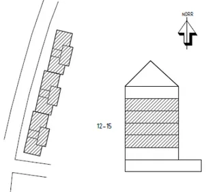 Figur 3.6. Orienteringsbild för byggnaden i projekt 4. 