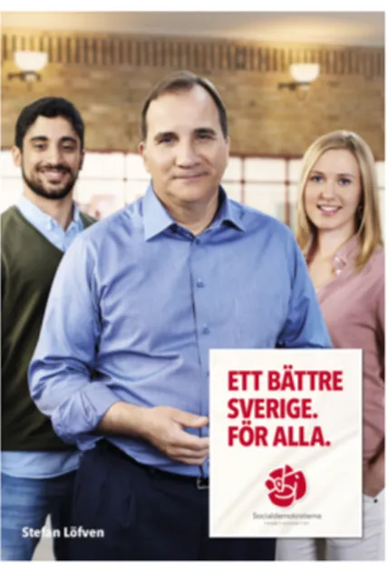 Figur 3. Socialdemokraterna, Ett bättre Sverige. För alla. 