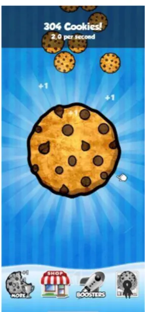 Figure  1.  Screenshot  of  Cookie  Clickers,  an  example  of  an  incremental  idle  clicker