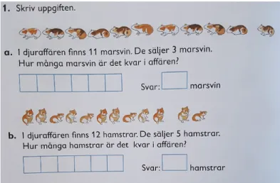 Figur 1 uppgift 1 ur boken ”Favorit matematik 1B” (Ristola,  Tapaninaho, &amp; Tirronen  2012 s.110)