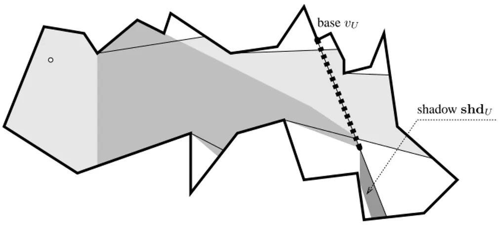 Figure 12: Example of a base and shadow for an upper spear.