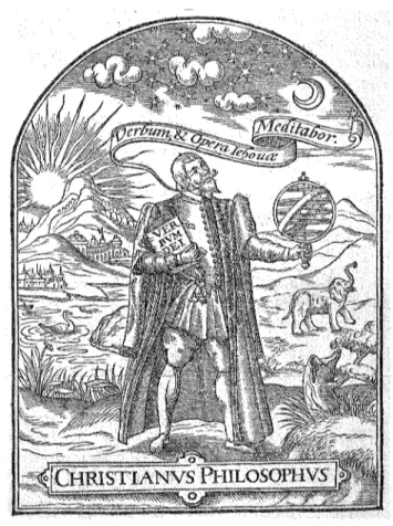 Fig.  6:  Frontispiece of George Hartgyll,  Generall calenders,  or,  most easie  astronomicall tables,  London  1594- According to the seventeenth-century  astrologer William Lilly  (I602-I68I),  Hartgyll was a priest and author  of prognostications &#34;