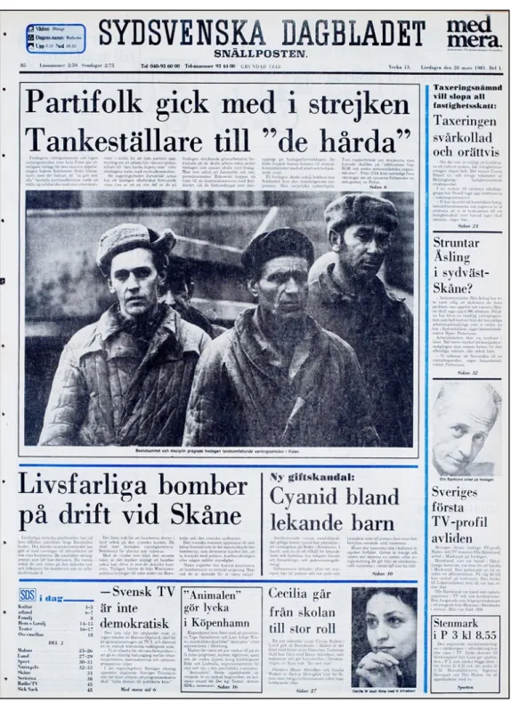 Figure  12.  Newspaper  frontpage  from    of  the  participant  Ola’s  date  of  birth