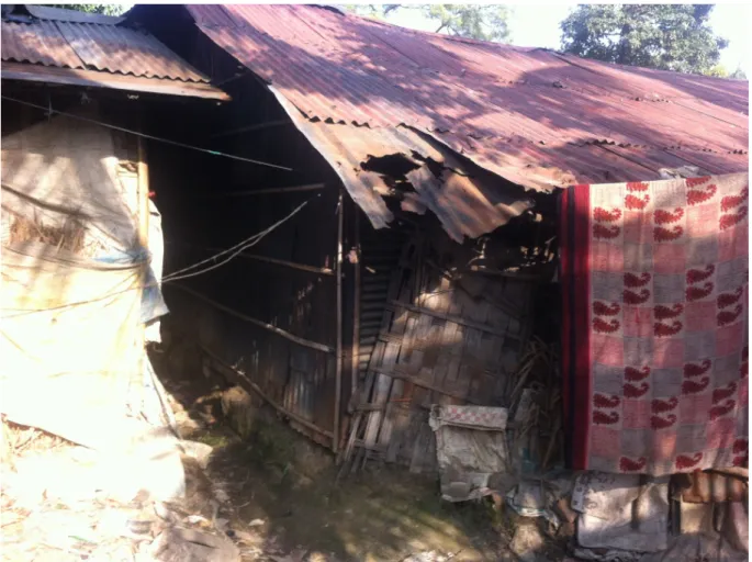 Fig. 3. Picture of a typical house in which a worker would live. Photo by authors. 