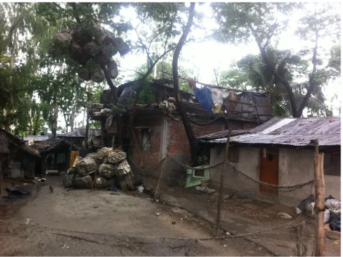 Fig. 5. Photo of houses in a fishermen community. Photo by authors. 