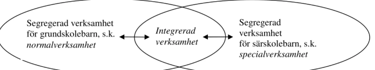Figur 1 ger en metafor för en ”integrerad verksamhet”, en verksamhet som förenar ”två kulturer” 