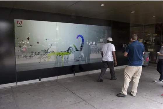 Figure 3 :  Adobe interactive installation, New York.  