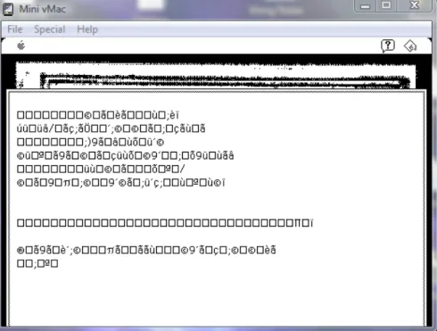 Figure 5: Encrypted text at the end of the poem This instance of the program is being run in an emulator