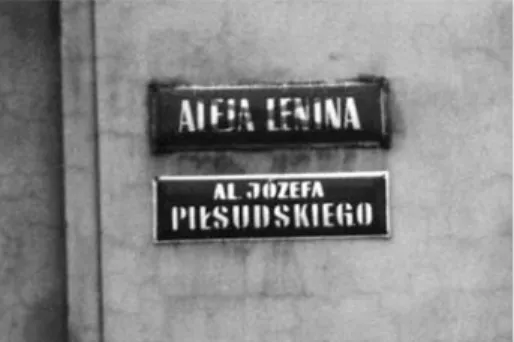 Fig. 98. Symbols of transition. One of the streets in  Rzeszów, Poland. Photo: Alfred F