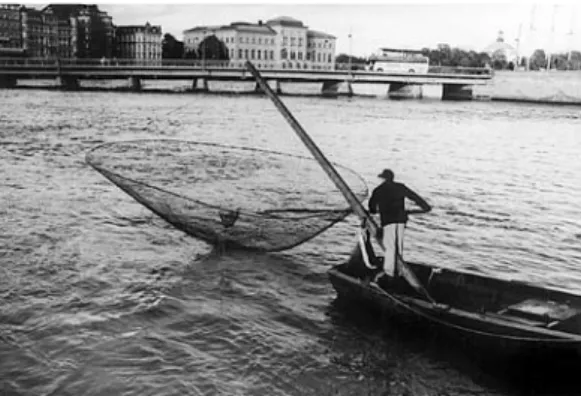 Figure 173. Fishing in central Stockholm is a symbol of the suc- suc-cessful Swedish environmental policy