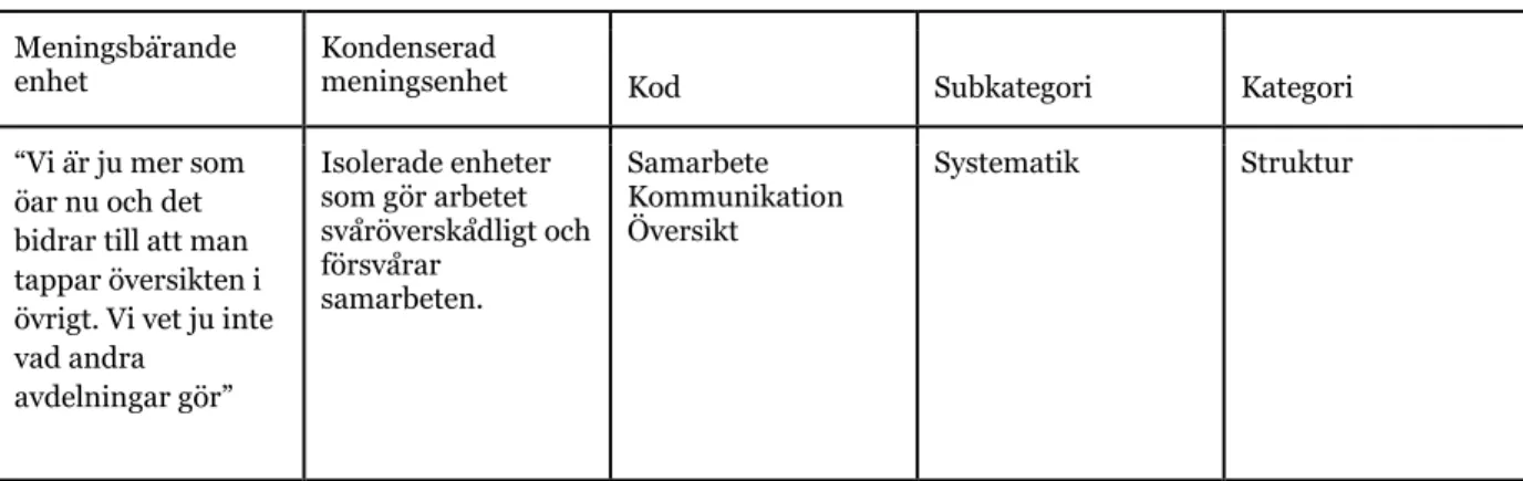 Figur 2. Beskrivning av analysprocessen. 