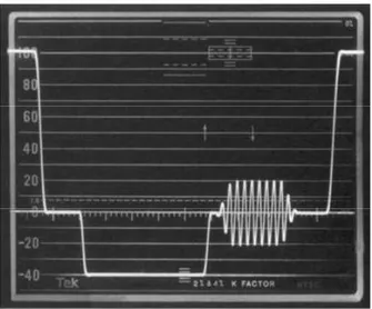 Figure 1.4: A video waveform as measured on IRE scale c 
 Tektronix Inc. [7].