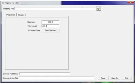 Figure 11: Property file editor of air spring 