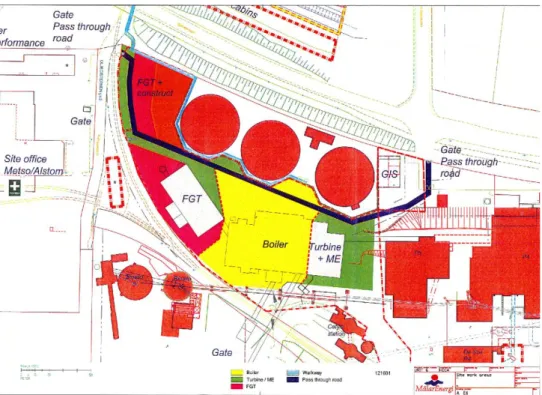 Figur 1.5 MBE1 arbetsplatsdispositions plan.  