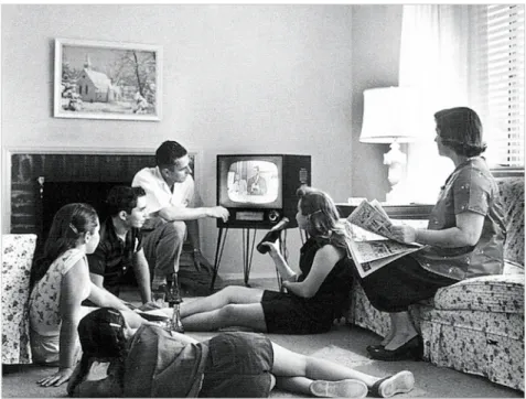 Figure 6: Television is the gravity point of the living rooms. Photo by Baumgardner,  E.F, c