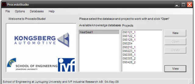 Figure 5.3 - ProceedoStudio execution control environment 