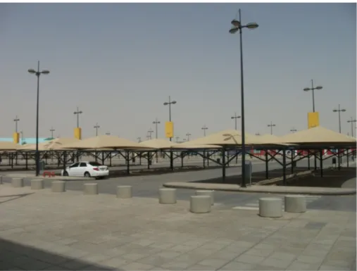 Figure 1 Parking with Canopies in Al Riyadh Store