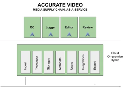 Figure 1.1: Overview of Accurate Video products.
