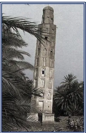 Figure 15: Minaret of Castle before moving due to inundation of Anah city  (Saiid, 1978)