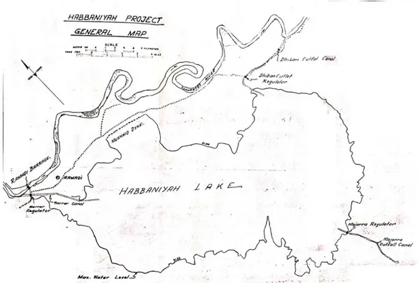 Figure 1: Habbaniyah project, a general map. (Source: [5]). 