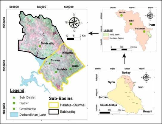 Figure 1. Location map of the Halabja Saidsadiq Basin (HSB). 