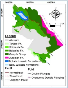 Figure 2. Geological map of the HSB, modified from [12,15]. 