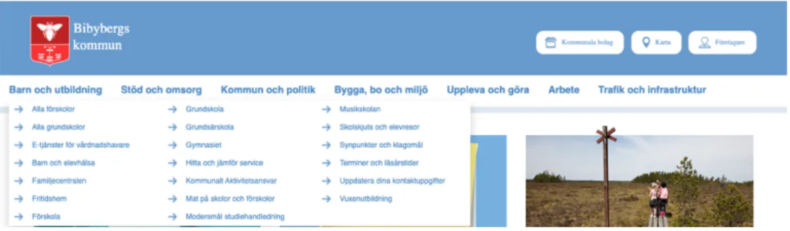 Figur 3.1 Printscreen på den blå prototypen. 