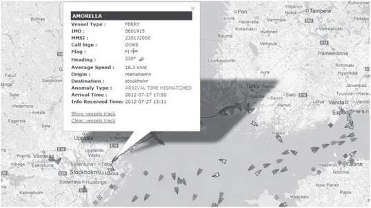 Figure 7.3: A screenshot of the ODADS visualization of the maritime environment.