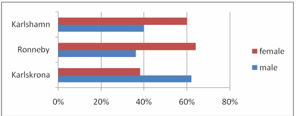Figure viii: Gender and Location of Respondents 