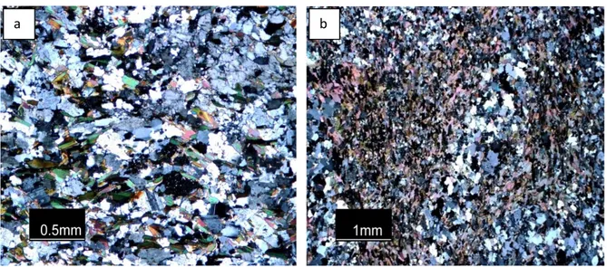Fig  11:    a) photomicrograph showing the  general  presentation of the rock at  150m  depth  of  SAH63008  drillhole,  Sahavaara  deposit