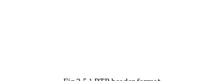 Fig 2.5.1 RTP header format 