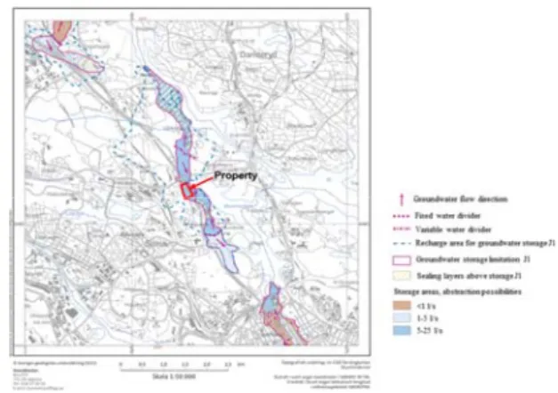 Figure 2 Soil map of study area  Figure 3 Groundwater map of the study area 