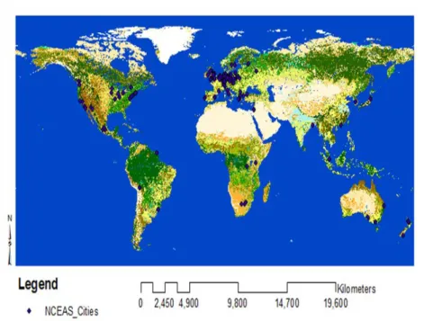 Figure 1: Study area (Source: GLOBCOVER 2009). 